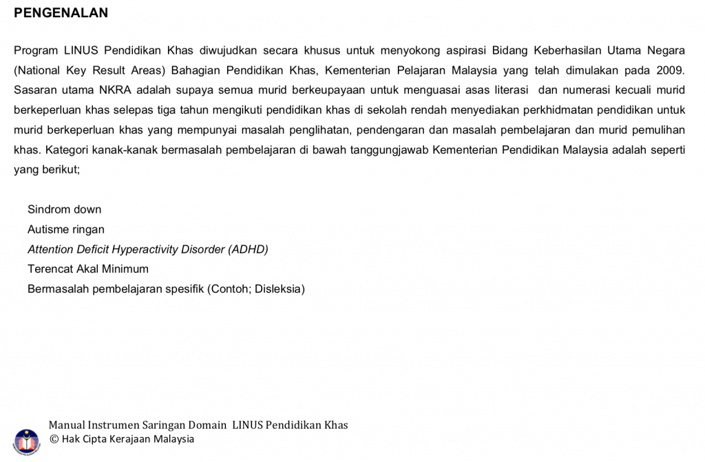 MANUAL PENTADBIRAN DOMAIN LINUS PENDIDIKAN KHAS