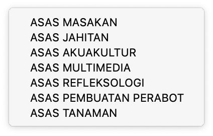 MATAPELAJARAN KEMAHIRAN ASAS